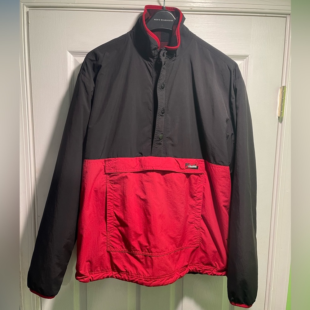Chubbies reversible quarter zip w/kangaroo pouch-Size large